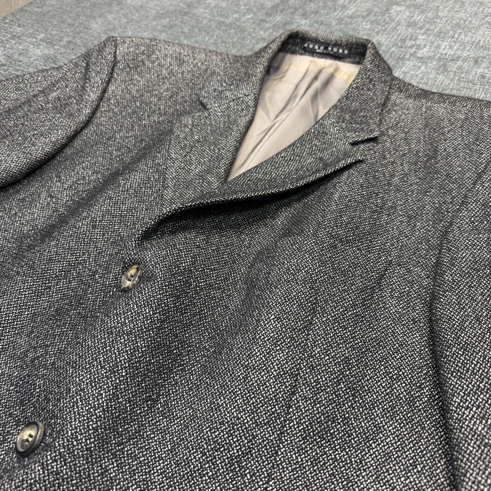 Hugo‎ Boss Sport Coat Men's 46R Gray Einstein Silk Wool Blazer USA